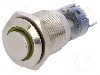 Intrerupator anti-vandalism, ON-(ON), &Oslash;16mm, ONPOW - LAS2GQH-11E/Y/12V/S/FP