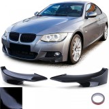 Spoiler splitter cu aripi frontale lucios negru, potrivit pentru BMW Seria 3 E92 E93 10-13 Performance AutoTuning