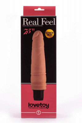 Real Feel Cyberskin 2 - Vibrator realistic, 20 cm foto