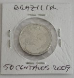 C50 - Moneda foarte veche - Brazilia - 50 centavos - 2009, America Centrala si de Sud