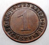 2.693 GERMANIA WEIMAR 1 REICHSPFENNIG 1931 A, Europa, Bronz