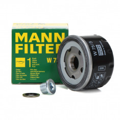 Set Filtru Ulei Mann Filter W75/3 + Buson Golire Baie Ulei Fa1 518.471.001 + Garnitura Buson Golire Baie Ulei Fa1 Renault Thalia 2 2001→ 542.470.100