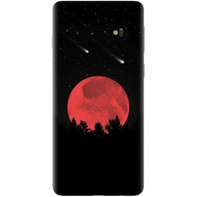 Husa silicon personalizata pentru Samsung Galaxy S10 Plus, Blood Moon foto