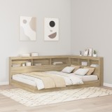 vidaXL Tăblie de depozitare cu raft Stejar sonoma 135 cm Lemn compozit