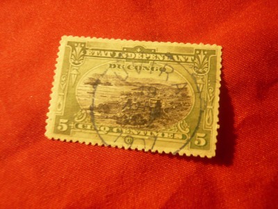 Timbru Congo 1894 - Uzuale Peisaj , val. 5C stampilat foto