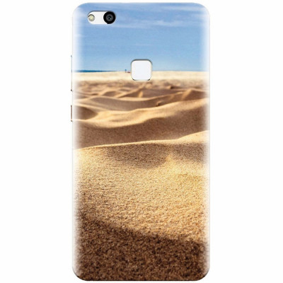 Husa silicon pentru Huawei P10 Lite, Beach Sand Closeup Holiday foto