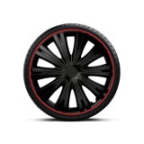 Cumpara ieftin Set Capace Roti 16 Negre Cu Margine Rosie Giga R, Mega Drive