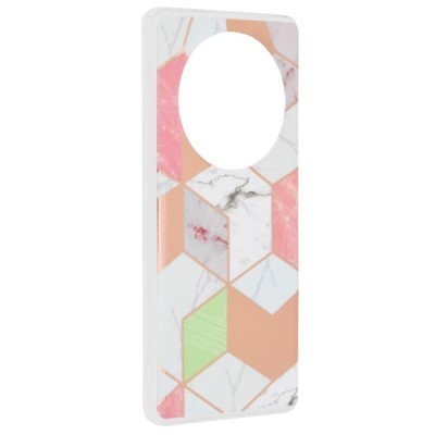 Husa pentru Honor Magic6 Lite - Techsuit Marble Series - Purple Hex foto