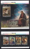 Sierra Leone 2017 - Capodopere ale realismului &ndash; picturi de Redon, Courbet, Bell Scott și alții, Colita + Bloc, Cota 14 EURO, MNH