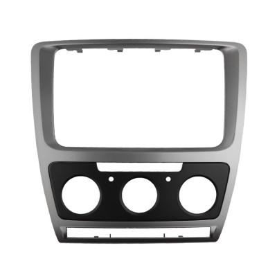 Rama adaptoare 2DIN Skoda Octavia 2 Facelift (clima manuala) foto