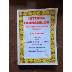 Maria Petrescu Istoria Romanilor compendiu pentru clasele a IV-A a VIII-a