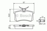 Set placute frana,frana disc VW GOLF PLUS (5M1, 521) (2005 - 2013) BOSCH 0 986 494 399