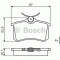 Set placute frana,frana disc VW GOLF V Variant (1K5) (2007 - 2009) BOSCH 0 986 494 399