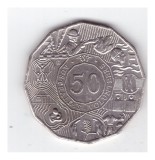 Moneda Australia 50 cents/centi 2003, voluntari, stare buna, curata, Australia si Oceania, Cupru-Nichel