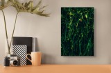 Tablou Canvas, "Frumusețea verde a naturii ascunse", Verde, Ramuri, Textura, Natura, Frunze, Misterios, Intunecat, Vegetatie, Detalii, Contrast, 26 x