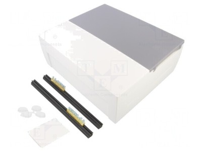 Carcasă pentru aparatură modulară albă 12 module foto