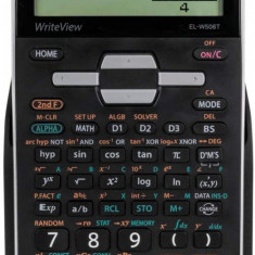 Calculator Stiintific, 16 Digits, 640 Functii, 161x80x15 Mm, Dual Power, Sharp El-w506tbsl - Argint