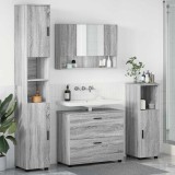 vidaXL Set de mobilier pentru baie 4 pcs sonoma gri 30 x 35 x 192 cm