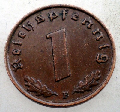 2.480 GERMANIA 1 REICHSPFENNIG 1937 F foto