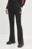 Fila pantaloni de trening Laiben culoarea negru, neted, FAW0778