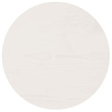 Blat masa rotund alb, lemn masiv pin, 40 cm vidaXL - blat mobilier, masa bucatarie, blat lemn