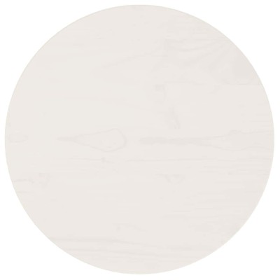 vidaXL Blat de masă, alb, &amp;Oslash;40x2,5 cm, lemn masiv de pin foto