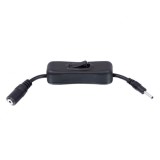 Cablu prelungitor alimentare DC 0.70mm x 2.5mm 0.15m cu buton ON/OFF, Lindy L70210