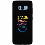 Husa silicon pentru Samsung S8 Plus, Jesus Paints A Smile In Me
