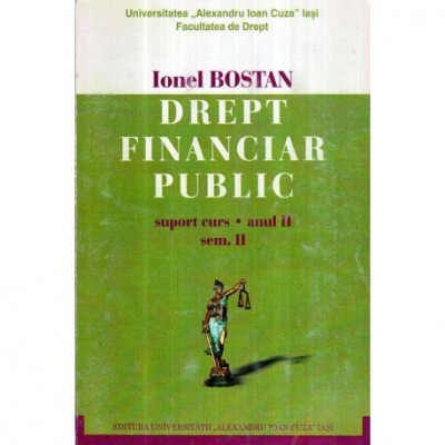 Ionel Bostan - Drept financiar public - suport curs - anul II - sem. II - 120585 foto