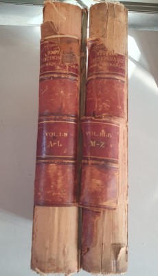 NOUVEAU DICTIONNAIRE ROUMAIN- FRANCAIS PAR FREDERIC DAME - 1893 - 4 Volume foto