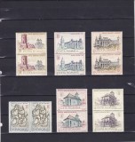 ROMANIA 1968 LP 686 MONUMENTE ISTORICE PERECHE SERII MNH