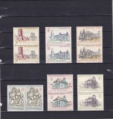 ROMANIA 1968 LP 686 MONUMENTE ISTORICE PERECHE SERII MNH
