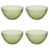 Set boluri, 4 piese, 4 l, Plastic, Verde