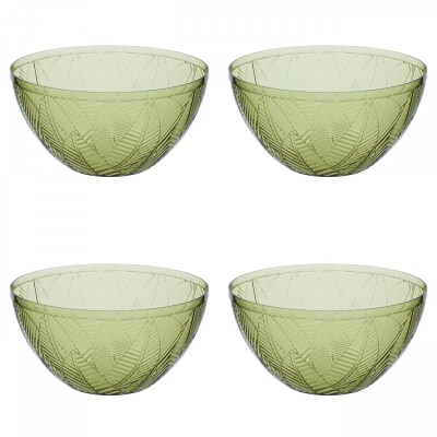 Set boluri, 4 piese, 4 l, Plastic, Verde foto