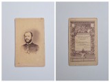 Fotografie de colectie CDV Atelier Tiedge Janos, Portret de domn (personalitate maghiara), Pest, Budapest, Ungaria, Austro-Ungaria, 1864