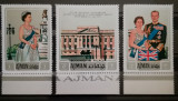 BC599, Ajman 1972, serie regina Elisabeta a II-a