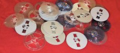 10 bucati role 15 cm pt magnetofon ( fara banda si cutie ) orwo agfa basf kodak