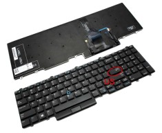 Tastatura Dell Latitude 5591 iluminata layout US fara rama enter mic, Latitude E5550 iluminata layout US fara