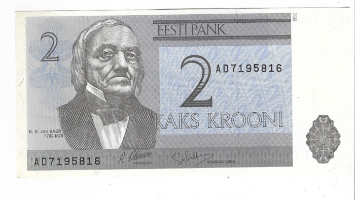 Bancnota 2 krooni 1992 - Estonia