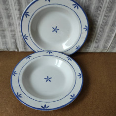 Lot de 2 farfurii ceramica made in Italy