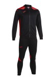 Trening Barbati Joma Championship VI Negru Rosu - Trening Sport, Guler Simplu, Buzunare, Fermoar, Poliester 100%