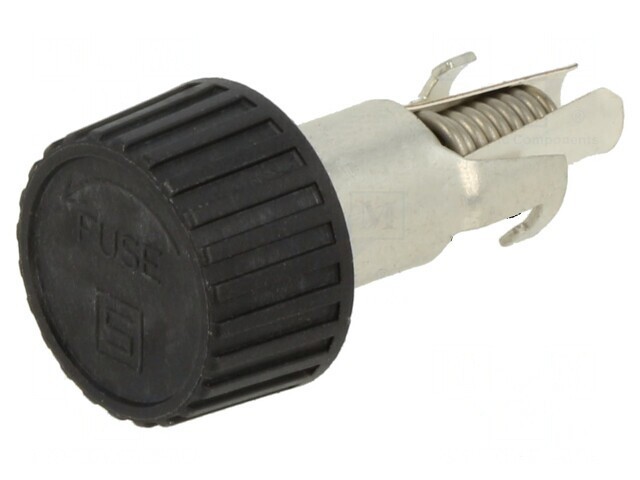 Clemă siguranțe 10A neagră 250V IP40