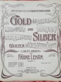 Gold und Silber, vals - Franz Lehar partitura pentru pian