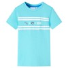 Tricou pentru copii, albastru verzui deschis, 116, vidaXL