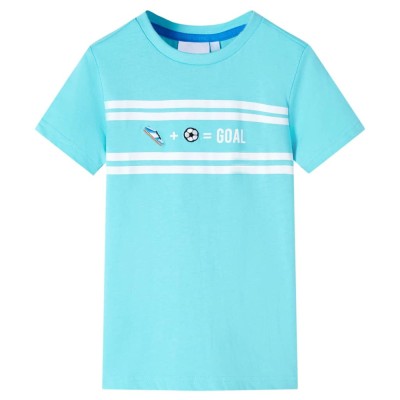 Tricou pentru copii, albastru verzui deschis, 116 foto