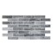 Panou decorativ,&nbsp;PVC, model caramida 3D, nuante gri inchis, 96x48.5 cm