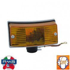 Semnalizare fata dreapta cromata portocalie LML Star / Deluxe - Vespa P - Vespa PX 80 - PX 100 - PX 125 - PX 150 - PX 200 (Siem)