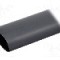 Tub termocontractant, 75mm, 1m, neagra, HELLERMANNTYTON - 323-10750