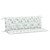Cumpara ieftin Perne banca de gradina, 2 buc, 150x50x7cm, model frunze, textil