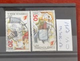 TS21 - Timbre serie DDR 1987 Mi 3086-87, Stampilat